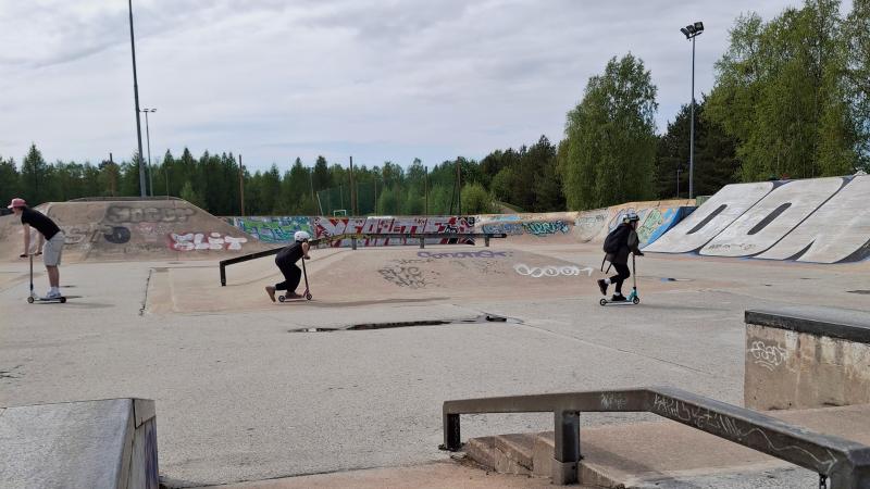 Skejtpark.